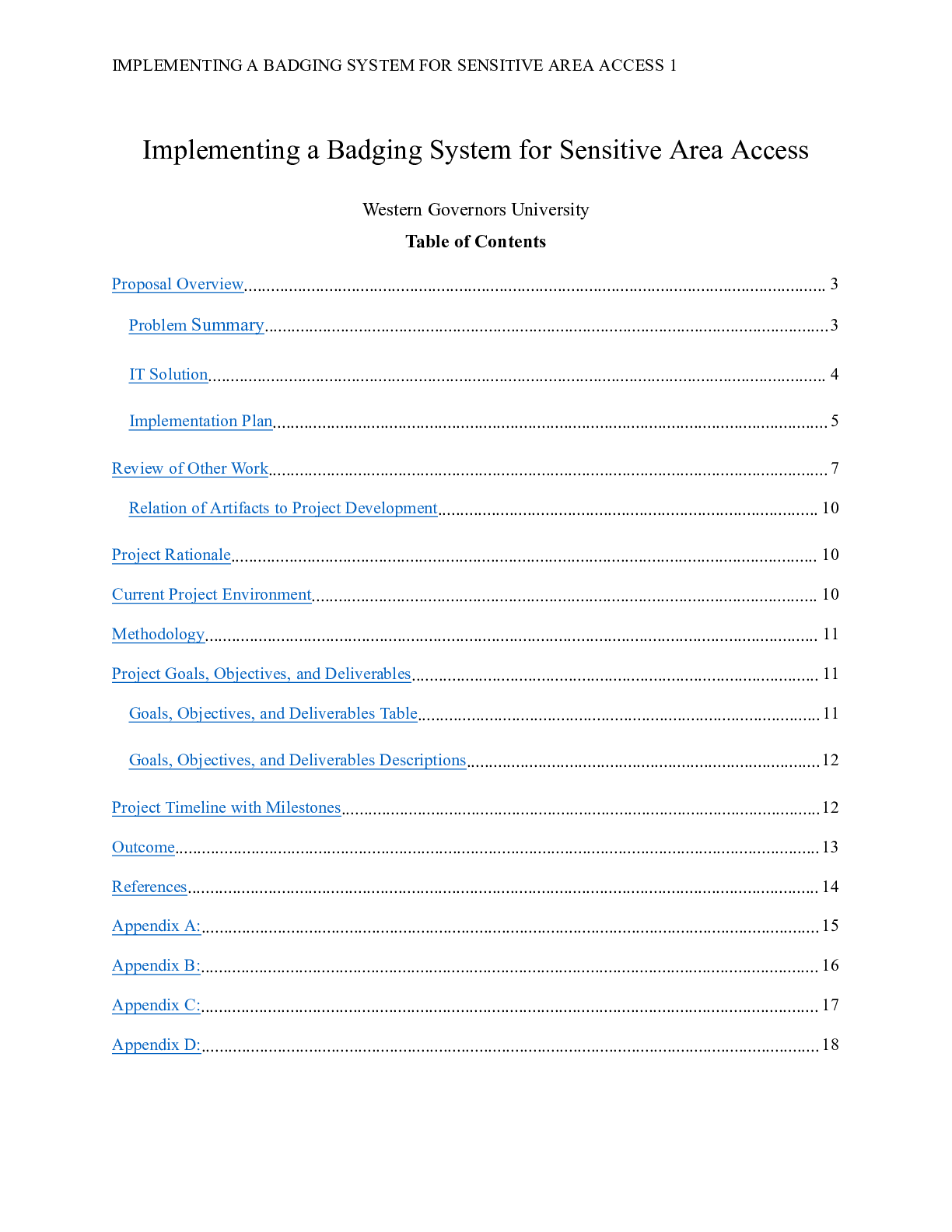 Preview image of IT_Capstone_Proposal.docx    Implementing a Badging System for Sensitive Area Access  West document